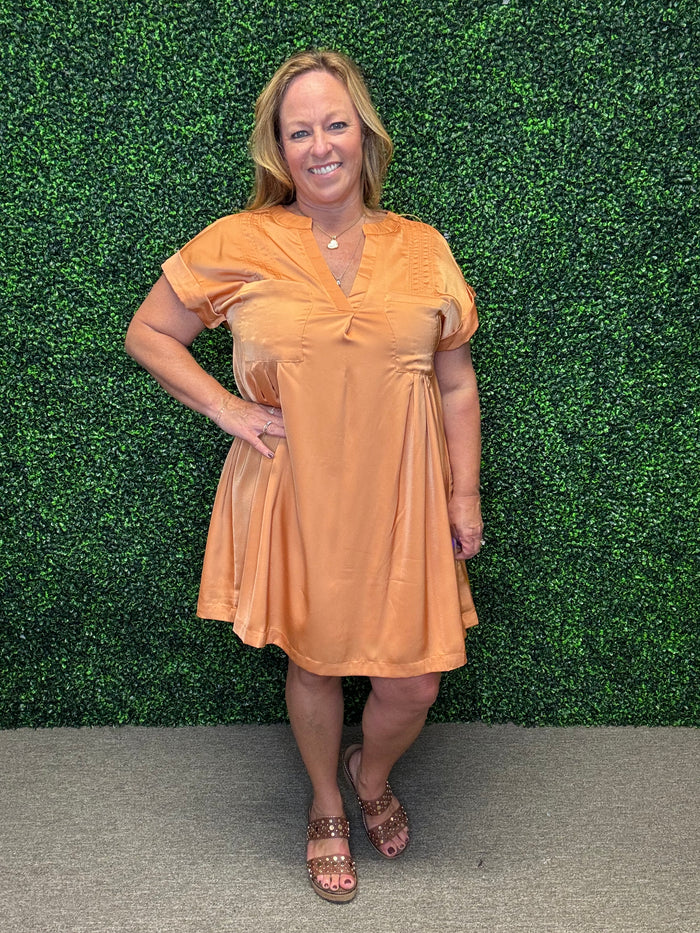Golden Hour Silky Mini Dress