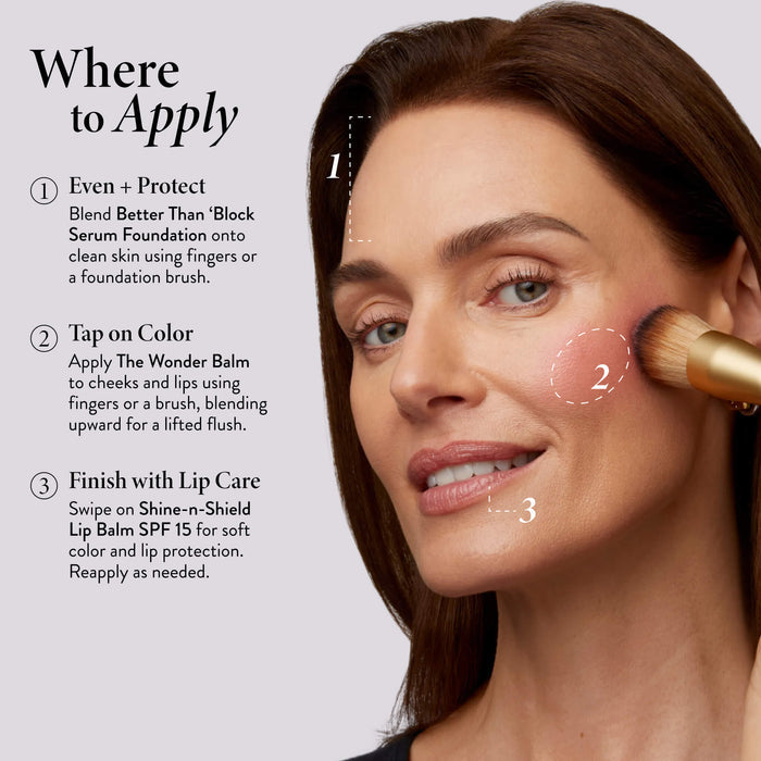 Good Skin SPF Kit model where to apply