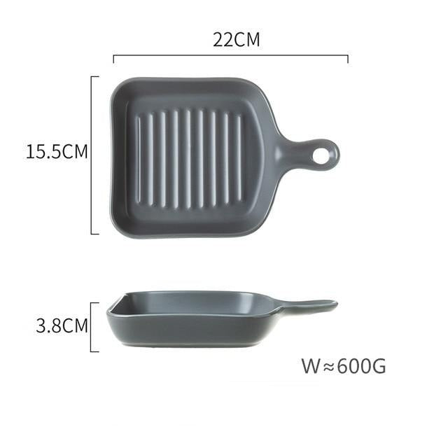 Gray Baking Tray Plate