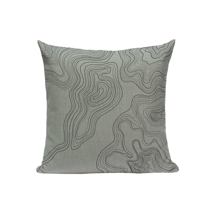 Gray Line Cushion Cover