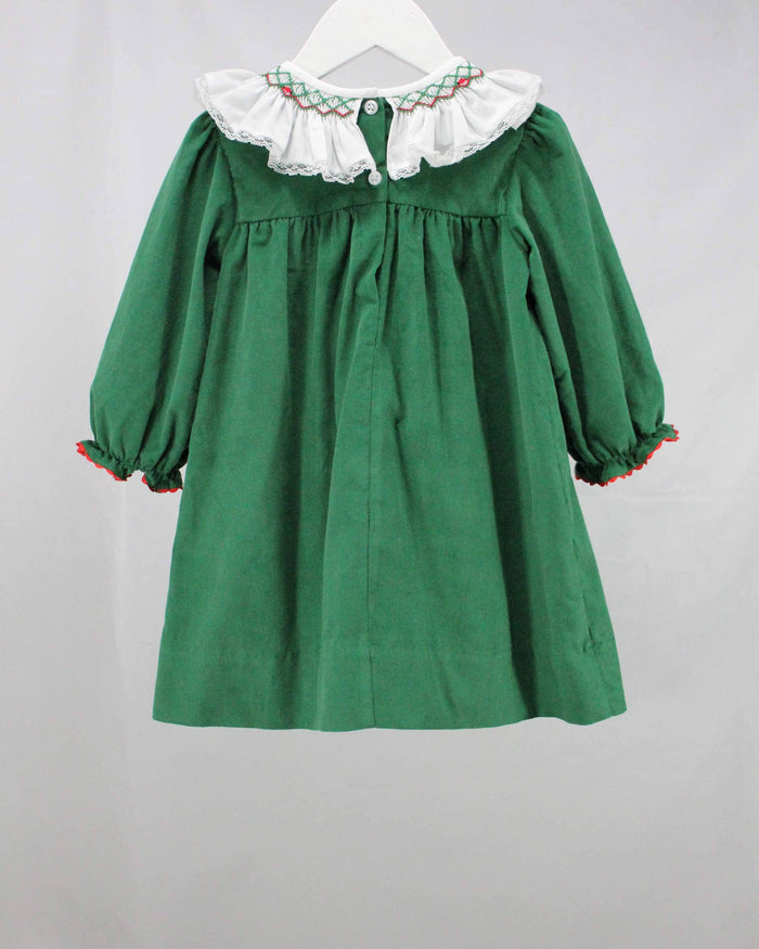 Green and White Claire Dress: 2T