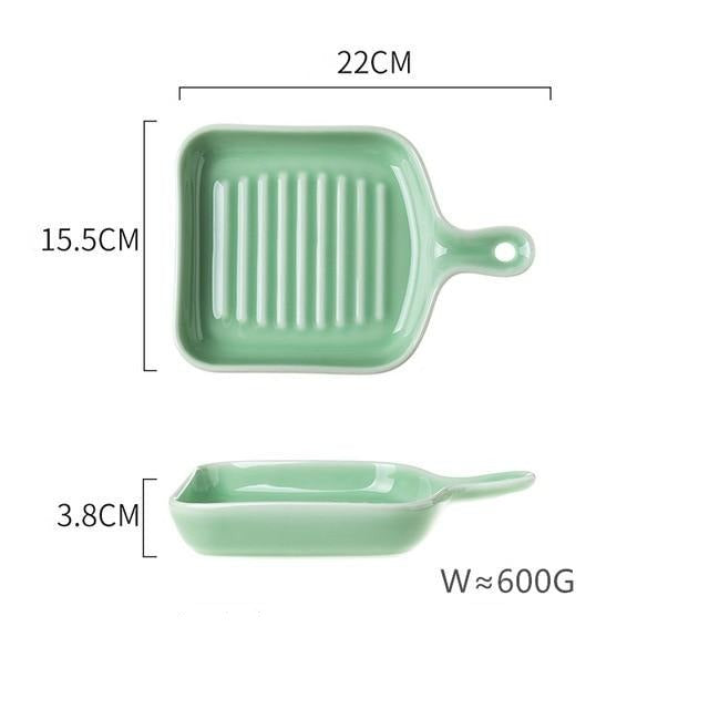 Green Baking Tray Plate