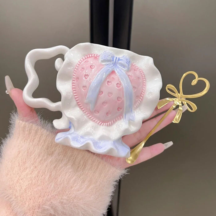 Handmade Bowknote Ceramic Mug