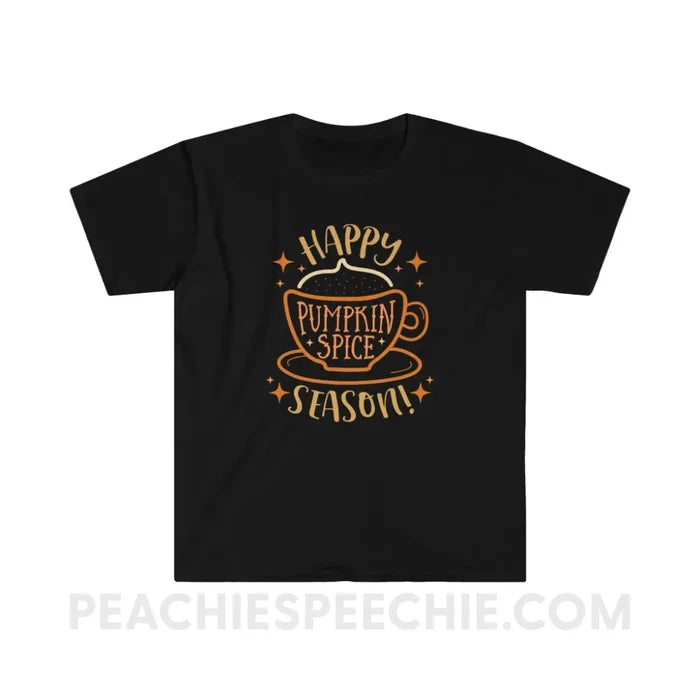 Happy Pumpkin Spice Season Classic Tee - Black / S - T-Shirt peachiespeechie.com