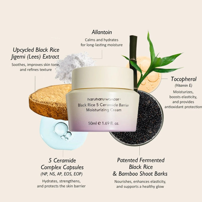 haruharu wonder Black Rice 5 Ceramide Barrier Moisturizing Cream 50ml haruharu wonder