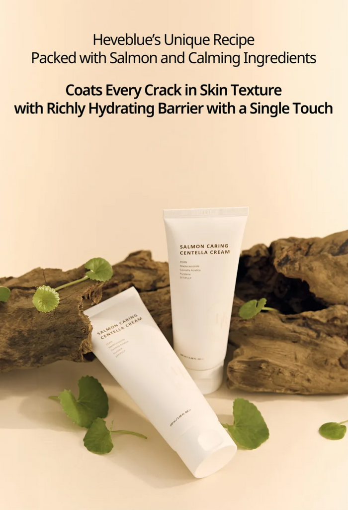 HEVEBLUE Salmon Caring Centella Cream 100ml | VGLE Beauty Canada
