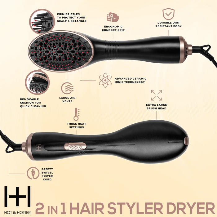 H&H 2 In 1 Hair Styler Dryer #5906