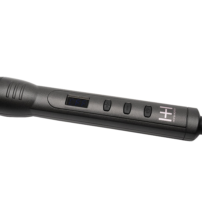 ANNIE digital ceramic pressing comb handle with LED display and temperature controls for hair styling