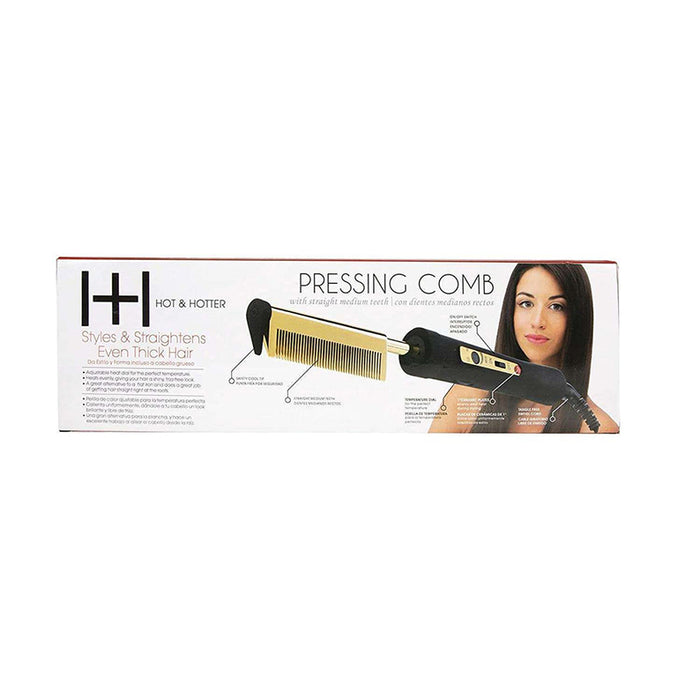 H&H Pressing Comb [Medium Straight] #5838
