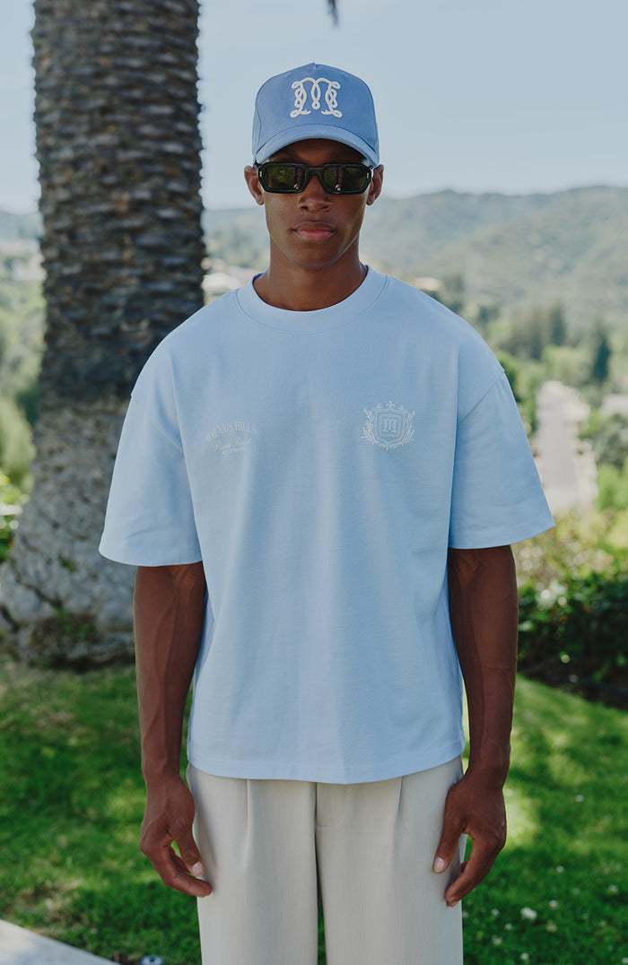 Hills Crest Graphic T-shirt in Blue