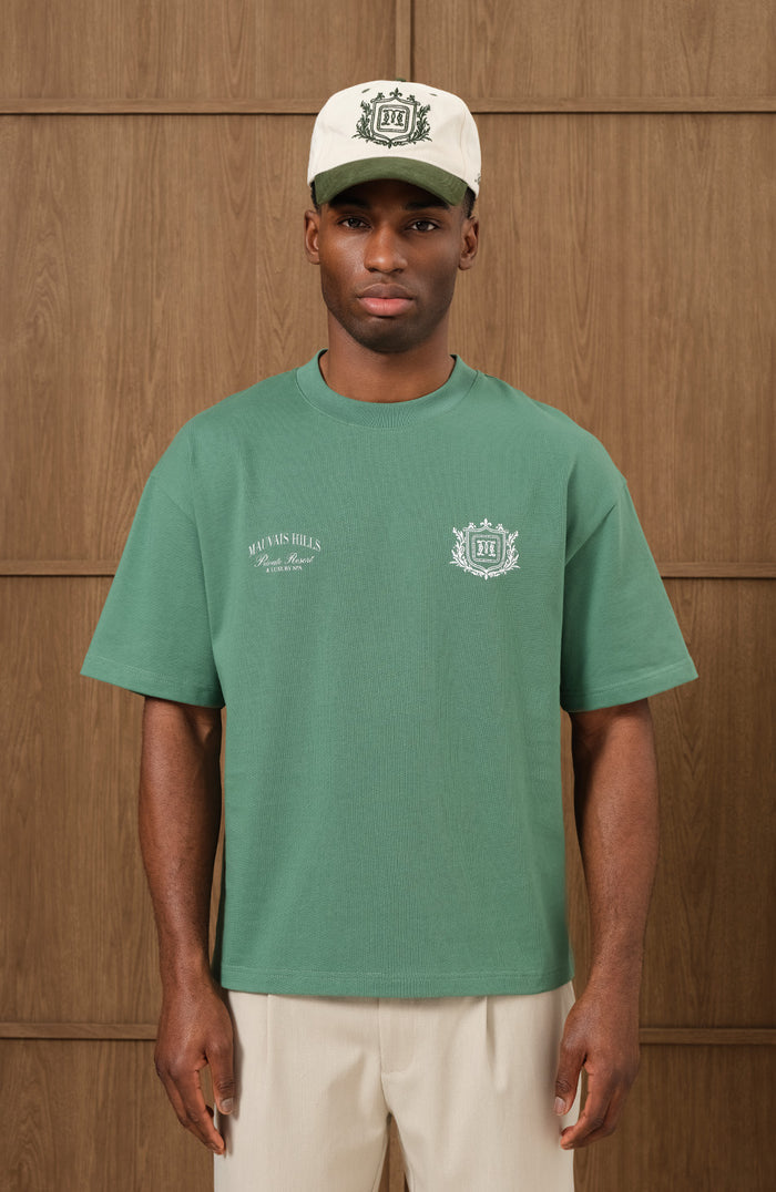 Hills Crest Graphic T-shirt in Green