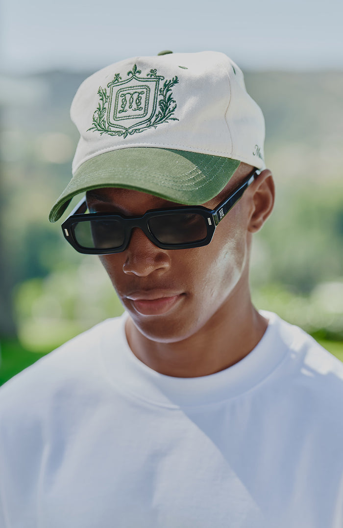 Hills Crest Trucker Cap in Green and White