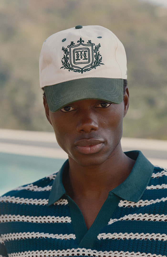 Hills Crest Trucker Cap in Green and White