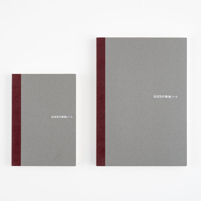 Two gray notebooks on white background
