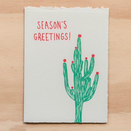 Holiday Cactus Card