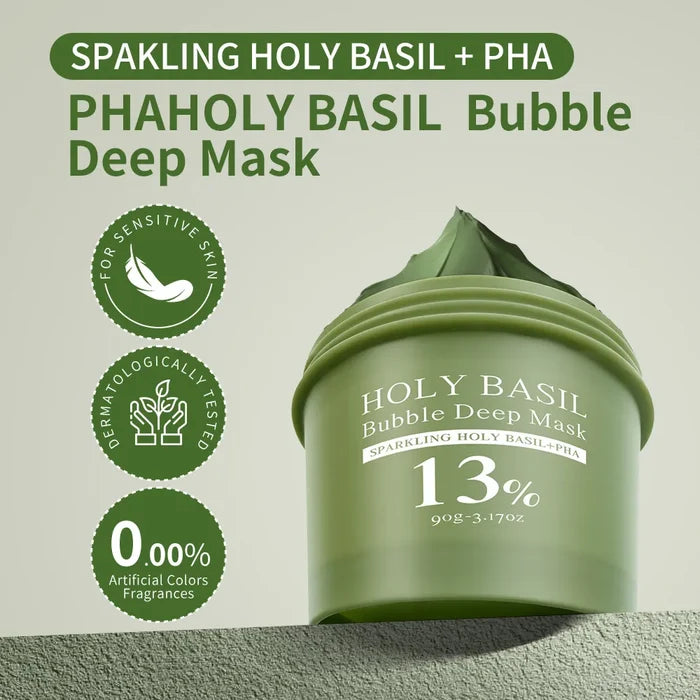 Holy Basil Bubble Clay Mask