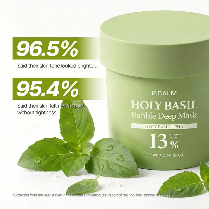 Holy Basil Bubble Clay Mask