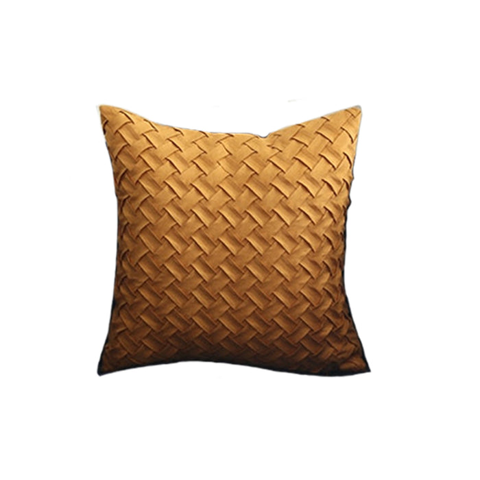 Honey Woven Cushion Cover