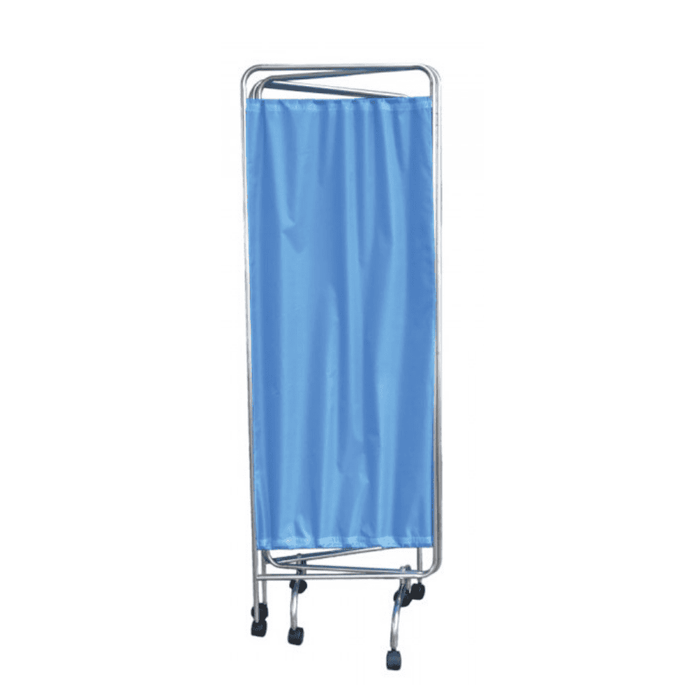Hopkin Hospital Ward Screen 4 Fold With Blue Curtain - Asian Integrated Medical Sdn Bhd (ielder.asia)
