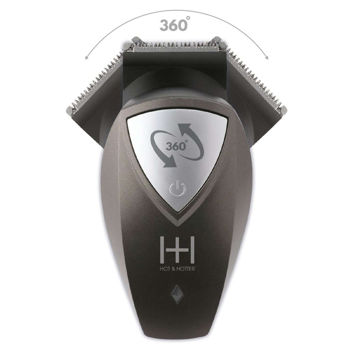 Hot & Hotter 360 Degree Rechargeable Self Cutter, 1 Count, Grey