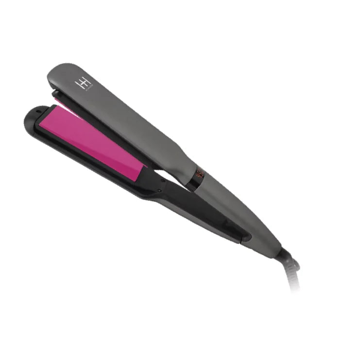 Hot & Hotter 3D Floating Plates Digital Ceramic Flat Iron 1 1/2 Inch, 1 Count, Black & Pink