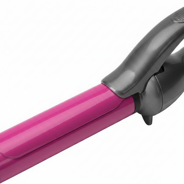 Hot & Hotter Ceramic Curling Iron 1 Inch, 1 Count, Black & Pink