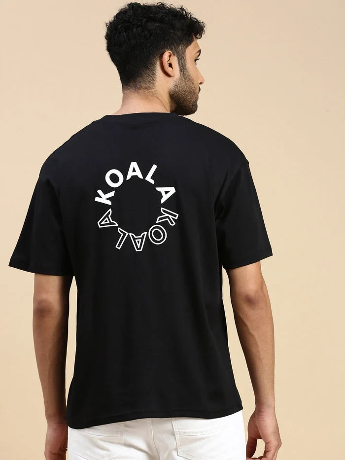 House Of Koala Black Oversized Drop Shoulder T-Shirt