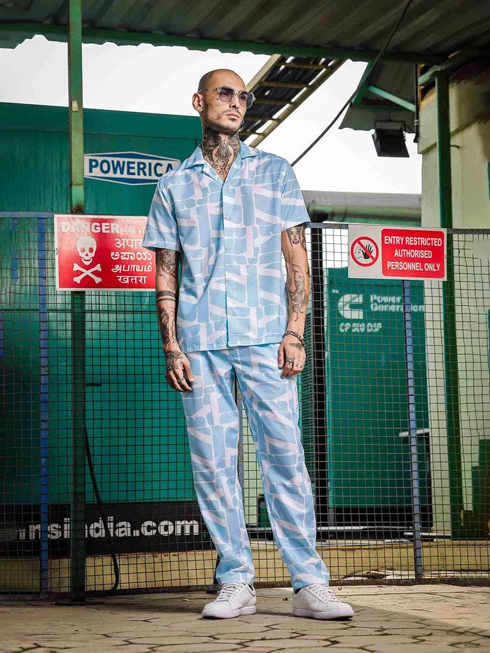 House Of Koala Blue Abstract Print Relaxed Fit All Day Pant