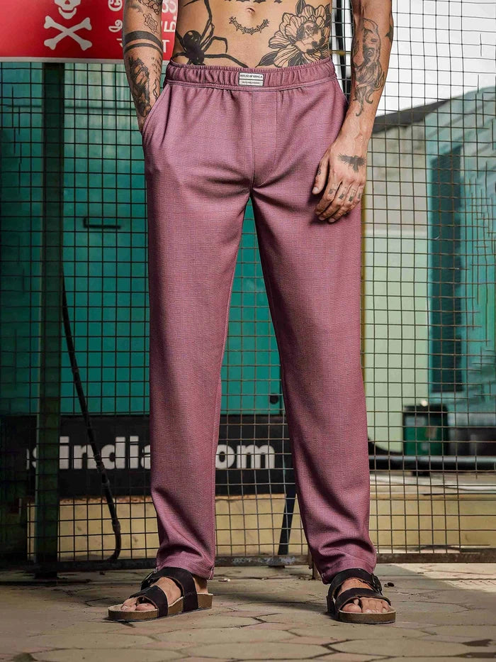 House Of Koala Lavender Textured Pattern All Day Pants