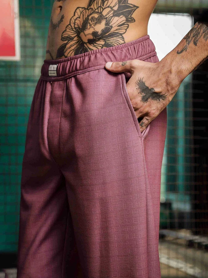 House Of Koala Lavender Textured Pattern All Day Pants