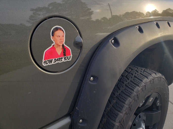 How Dare You Greta Decal
