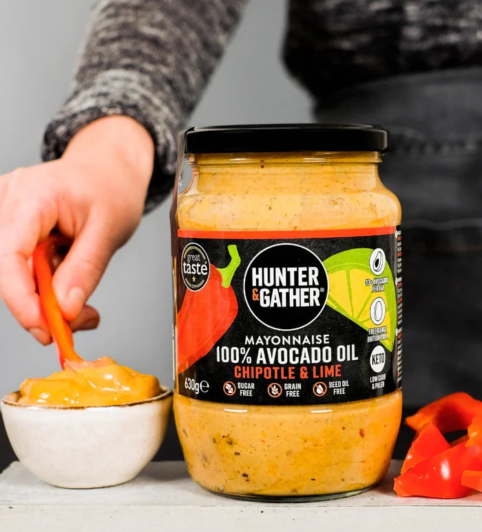 Hunter & Gather Avocado Oil Mayonnaise Chilli & Lime 630g