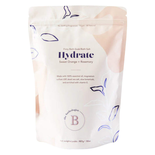 Bag of Bathologist Hydrate FizzyBathSoak 907g