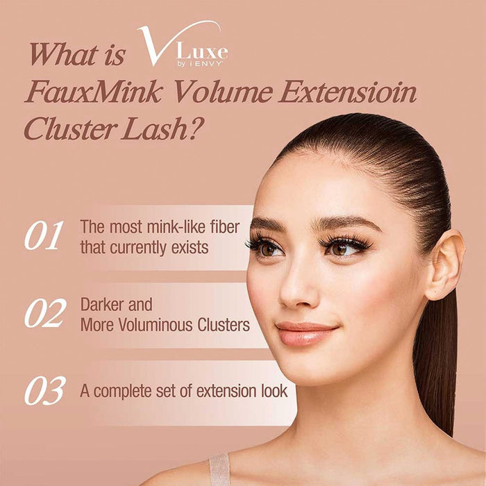 I Envy V - Luxe Faux Mink Cluster Volume Extension Eyelashes - ikatehouse