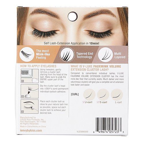 I Envy V - Luxe Faux Mink Cluster Volume Extension Eyelashes - ikatehouse