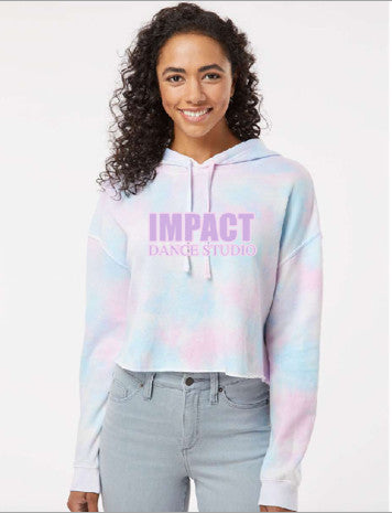 IDS Bubble Gum Tie-Dye Cropped Woman's Hood-1