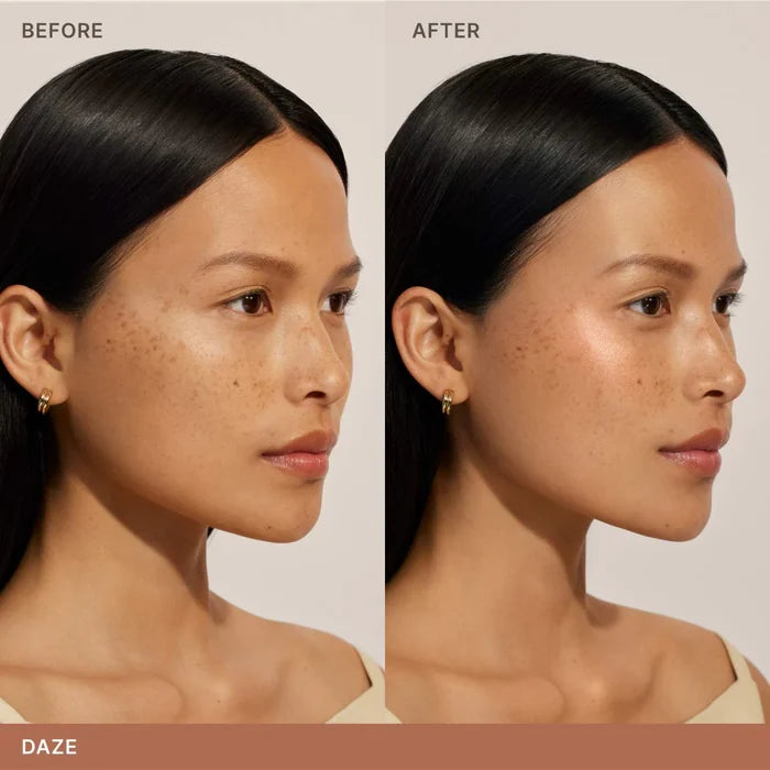 Ilia Lightshift Weightless Silky Cream Highlighter in a shade, showcasing smooth, luminous texture in a beauty product image
