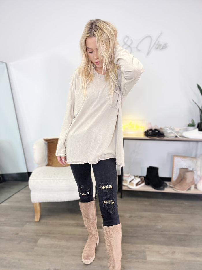 Judy Blue Black Destroyed Leopard Patch Skinny Jeans