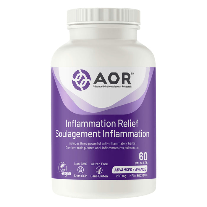 Bottle of AOR Inflammation Relief 60 Capsules