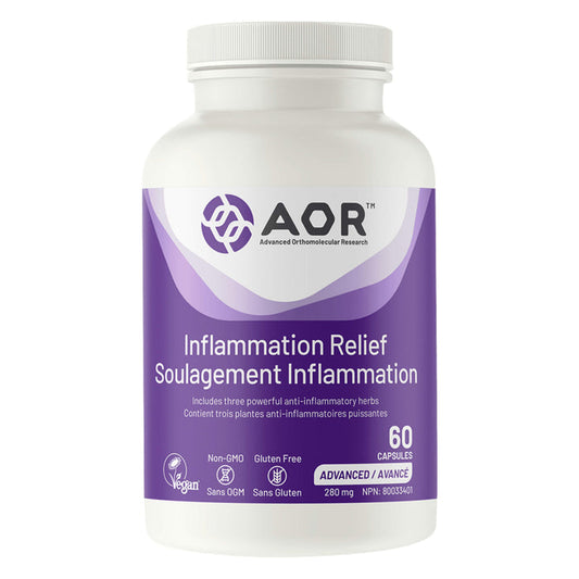 Bottle of AOR Inflammation Relief 60 Capsules