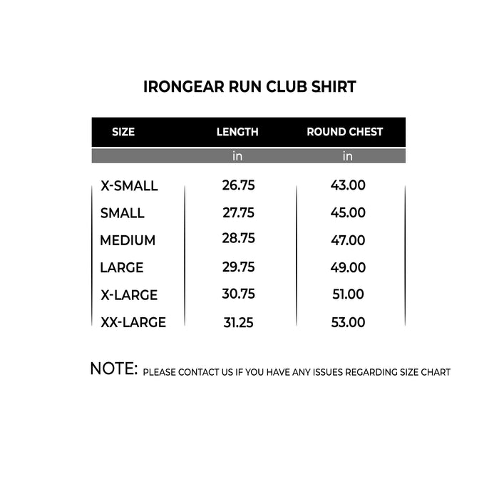 IRONGEAR Run Club Shirt Ripped