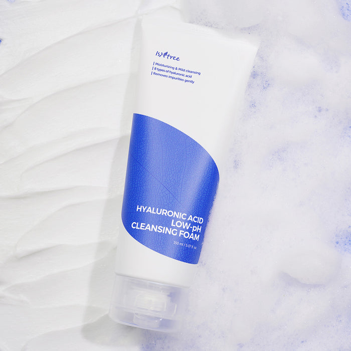 ISNTREE Hyaluronic Acid Low Ph Cleansing Foam غسول البشرة الرغوي بالهايلرونك اسد من ازنتري