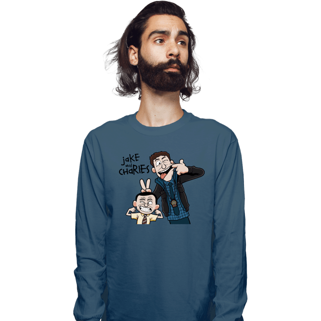 Long Sleeve Shirts, Unisex / Small / Indigo Blue
