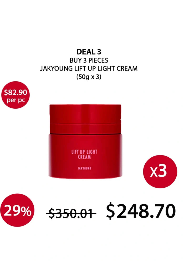 (BUY 3) JAKYOUNG LIFT UP LIGHT CREAM