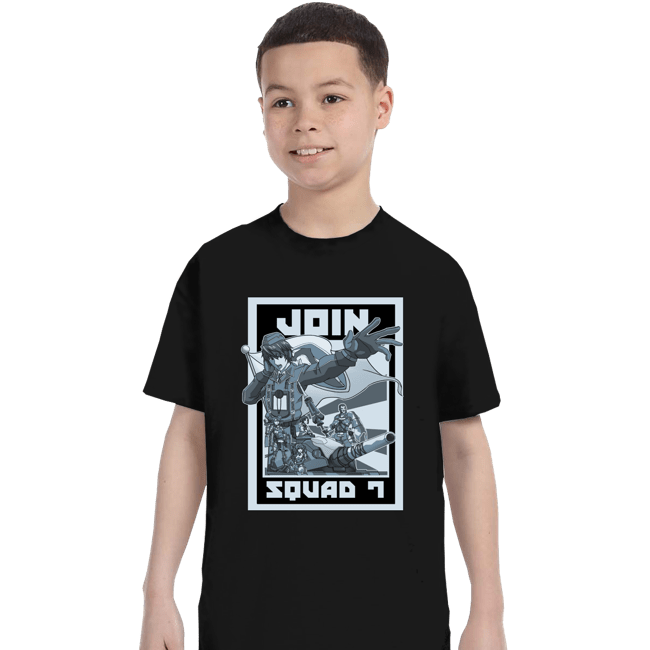 Shirts T-Shirts, Youth / XS / Black Join Squad 7