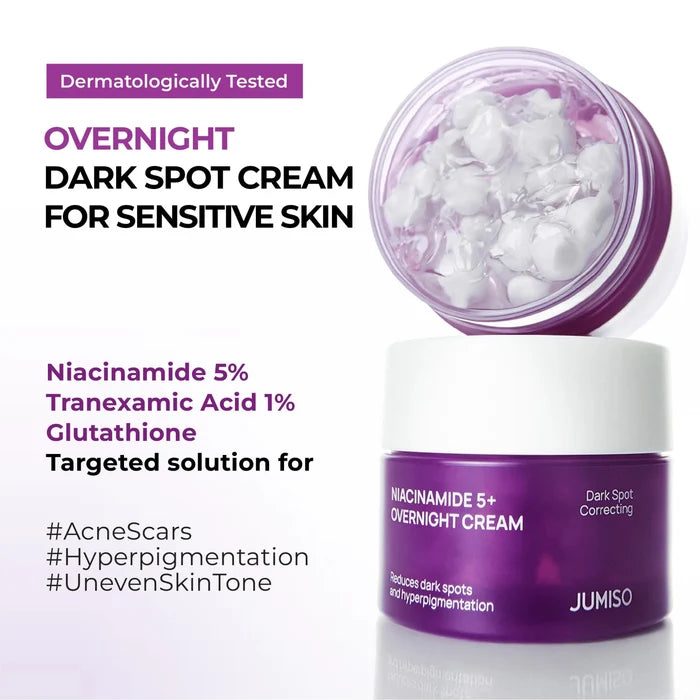 Jumiso Niacinamide 5+ Overnight Cream 50ml كريم جوميسو الليلي نياسيناميد ٥+ - Princess Cosmetics Qatar