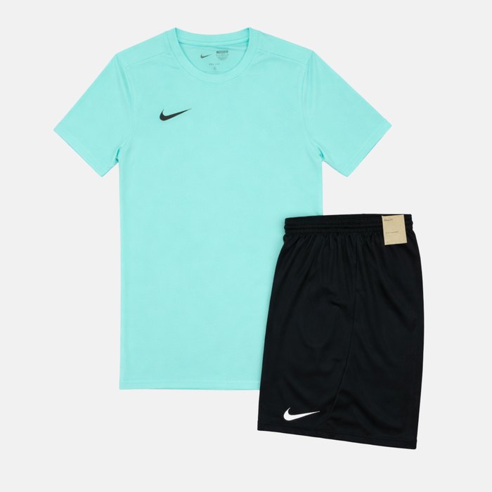 Nike Junior Dri-Fit Tshirt / Shorts Set - Hyper Turquoise / Black