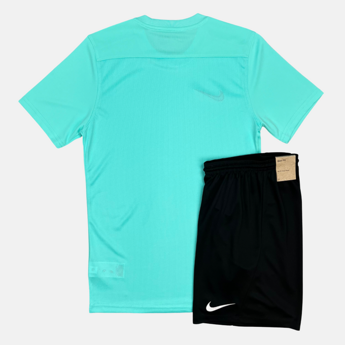 Nike Junior Dri-Fit Tshirt / Shorts Set - Hyper Turquoise / Black