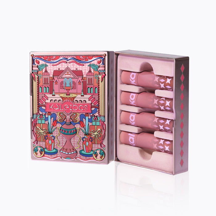 KALEIDOS Matte Lip Clay 4-Stick Gift Set #Sand Castle T3746