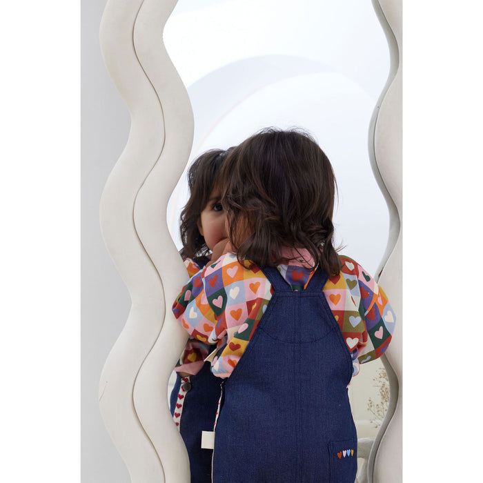Kapow Kids Denim Love Overalls